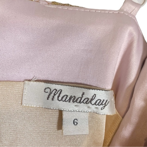 Mandalay Satin Embellished V neck Sleeveless Camisole Top Size 6 NWT - Picture 7 of 8